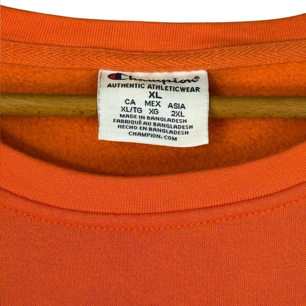 Champion SU Syracuse Orange Men's Pullover Sweatshirt Orange Size XL #1736 - Picture 5 of 6
